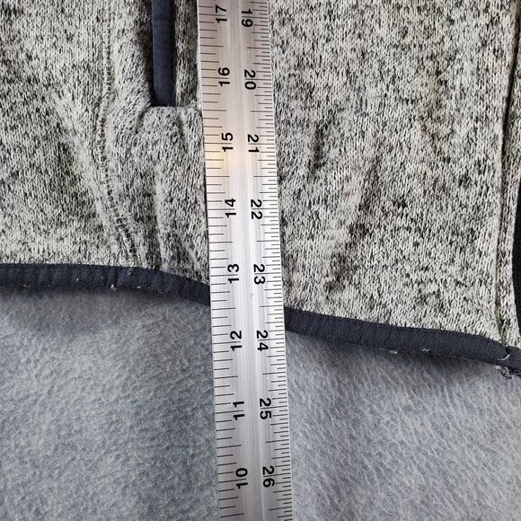 Free Country Vest Mens Medium Gray Fleece Sleeveless Full Zip - Picture 3 of 9